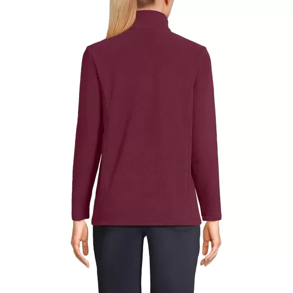 imageLands End Womens Anyweather Fleece Quarter Zip PulloverRich Burgundy