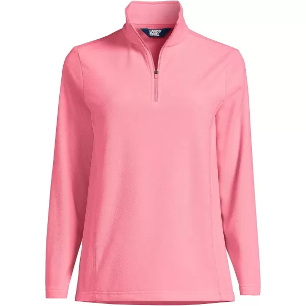 imageLands End Womens Anyweather Fleece Quarter Zip PulloverSalt Washed Pink