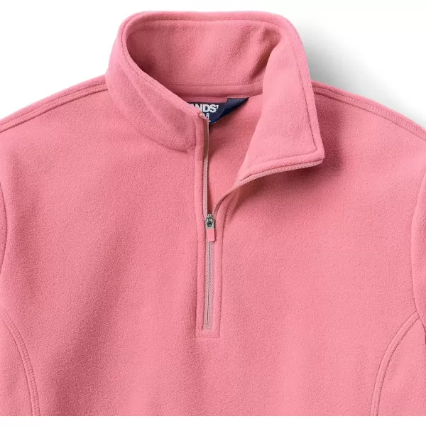 imageLands End Womens Anyweather Fleece Quarter Zip PulloverSalt Washed Pink