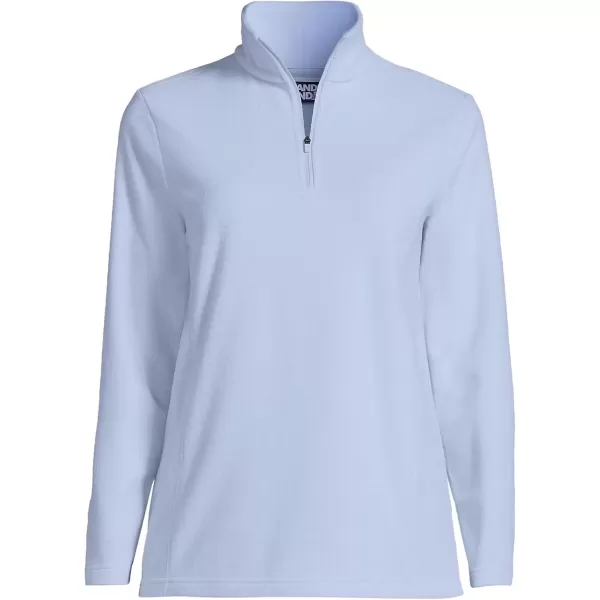 imageLands End Womens Anyweather Fleece Quarter Zip PulloverSoft Periwinkle