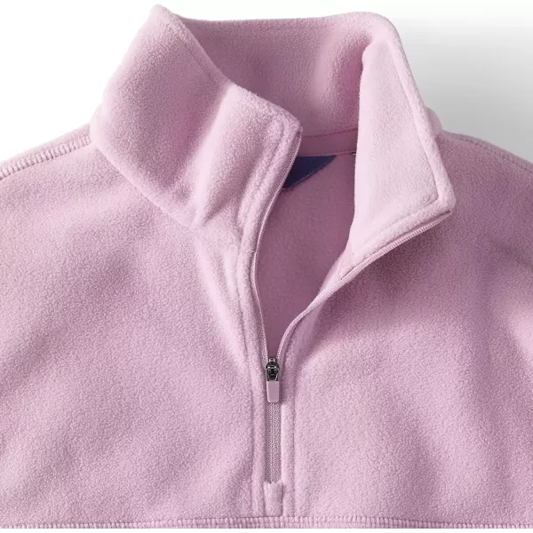 imageLands End Womens Anyweather Fleece Quarter Zip PulloverSpiced Rhubarb Ombre Stripe