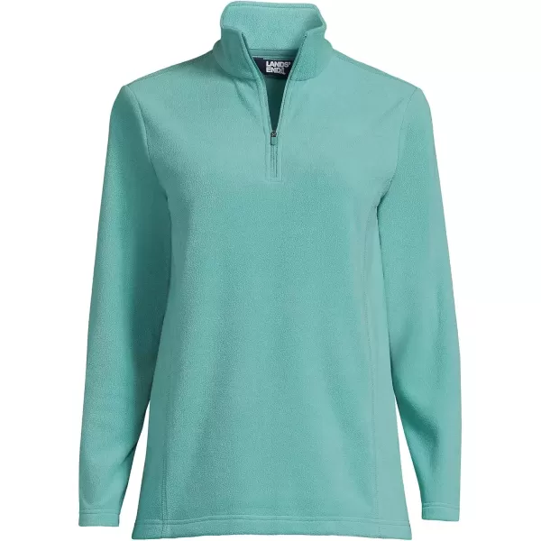 imageLands End Womens Anyweather Fleece Quarter Zip PulloverTeal Shadow