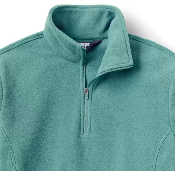 imageLands End Womens Anyweather Fleece Quarter Zip PulloverTeal Shadow