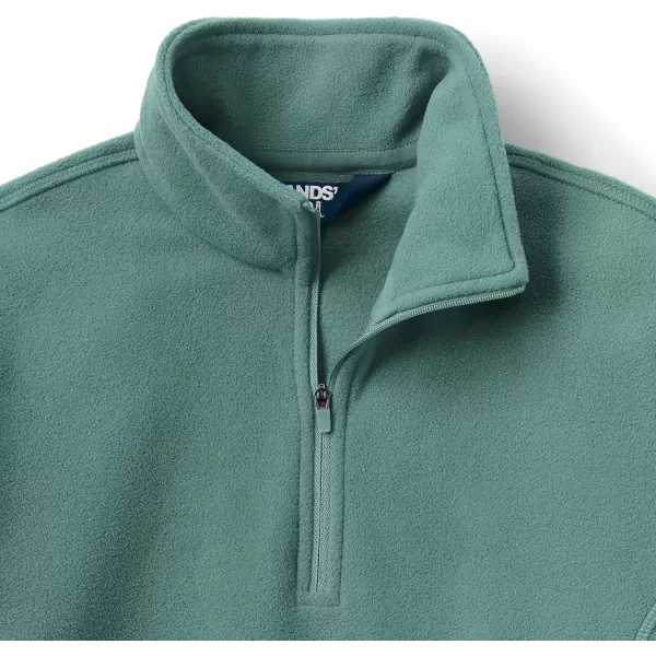 imageLands End Womens Anyweather Fleece Quarter Zip PulloverWashed Evergreen