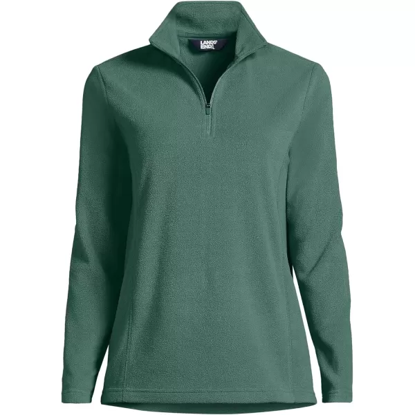 imageLands End Womens Anyweather Fleece Quarter Zip PulloverWashed Evergreen