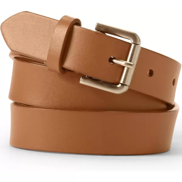 imageLands End Womens Classic Leather BeltCognac