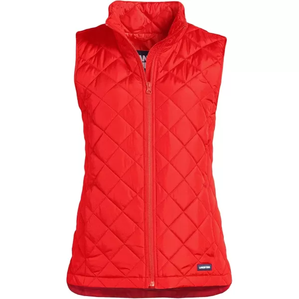 imageLands End Womens FeatherFree Insulated VestBright Cherry