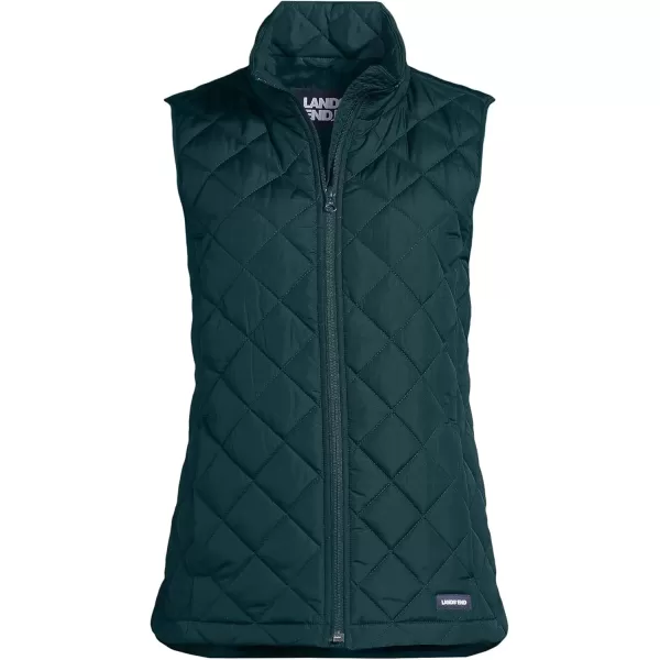 imageLands End Womens FeatherFree Insulated VestDark Green Forest