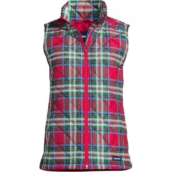 imageLands End Womens FeatherFree Insulated VestHeritage Red Plaid