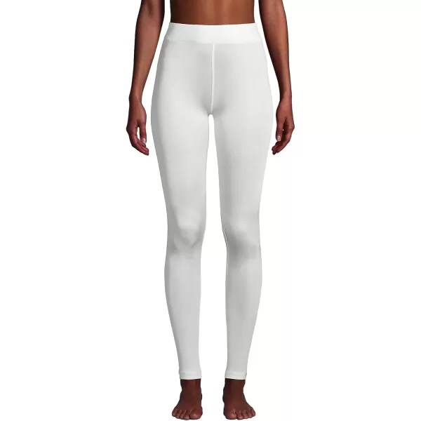 imageLands End Womens Silk Interlock Long Underwear Leggings PantsIvory