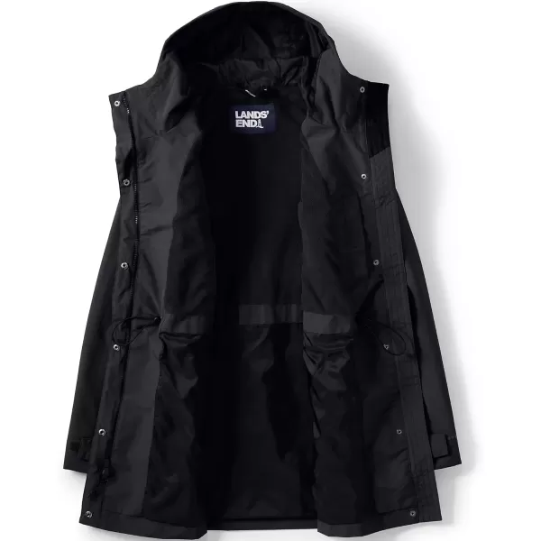 imageLands End Womens Squall Waterproof Hooded RaincoatBlack