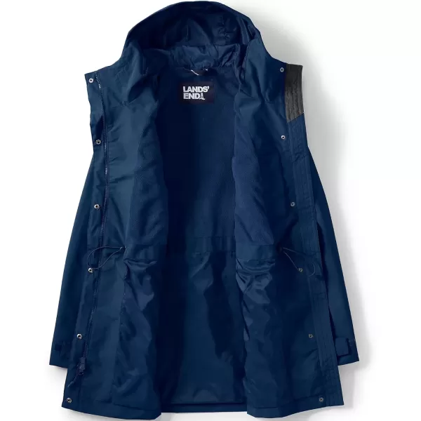 imageLands End Womens Squall Waterproof Hooded RaincoatDeep Sea Navy