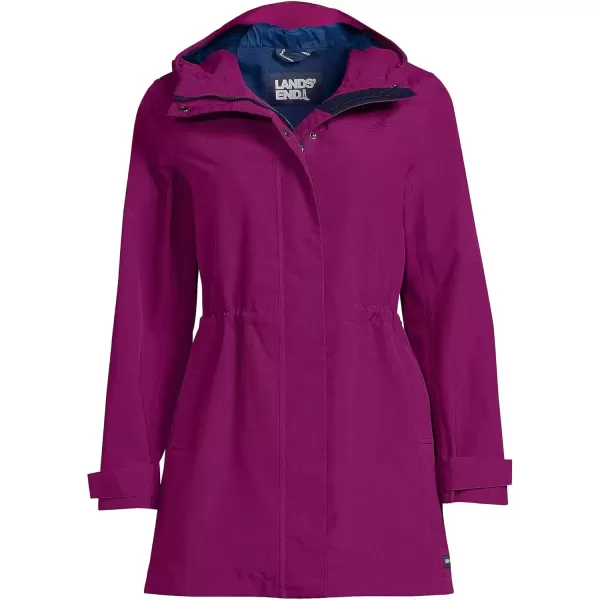 imageLands End Womens Squall Waterproof Hooded RaincoatPersian Plum