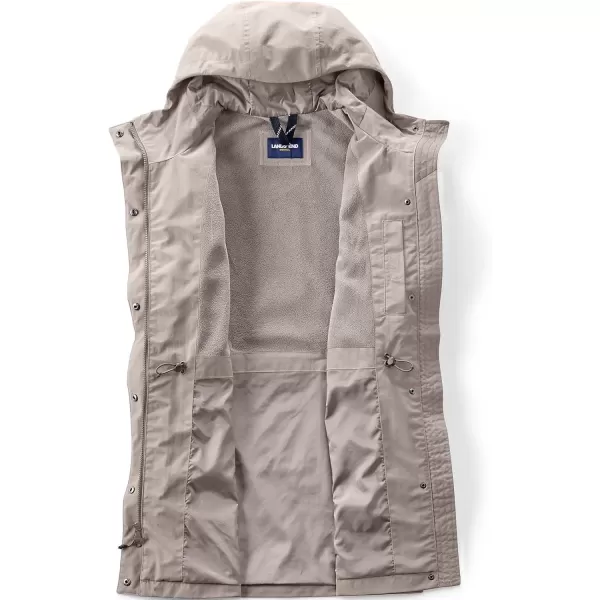 imageLands End Womens Squall Waterproof Hooded RaincoatSoft Taupe