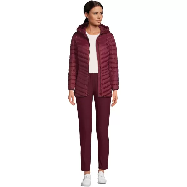 imageLands End Womens Ultralight Packable Down JacketRich Burgundy