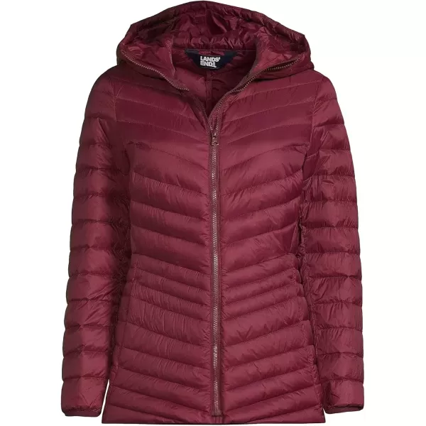 imageLands End Womens Ultralight Packable Down JacketRich Burgundy