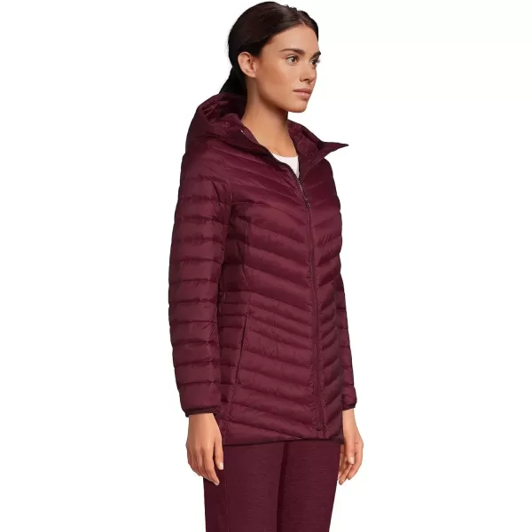 imageLands End Womens Ultralight Packable Down JacketRich Burgundy