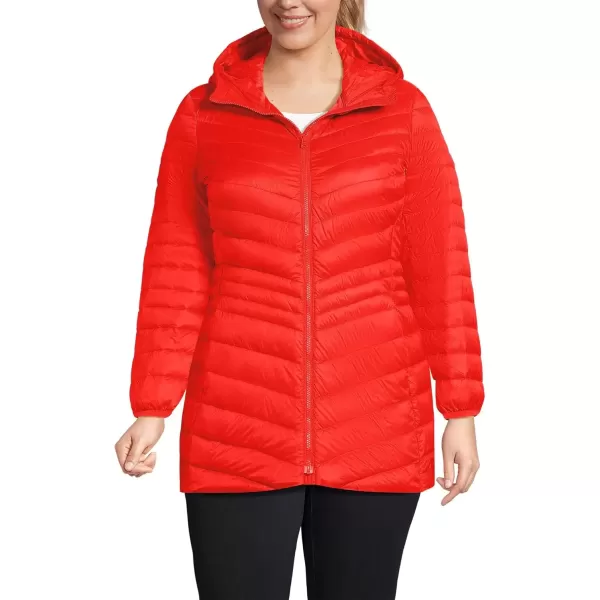 imageLands End Womens Ultralight Packable Down JacketSunset Poppy