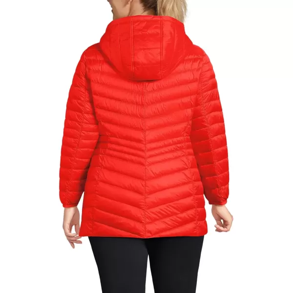 imageLands End Womens Ultralight Packable Down JacketSunset Poppy