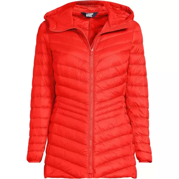 imageLands End Womens Ultralight Packable Down JacketSunset Poppy