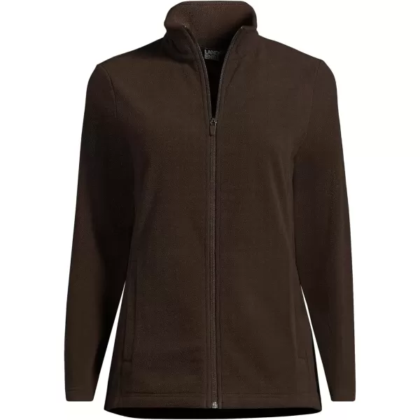 imageLands End Womens Anyweather Fleece Full Zip JacketDeep Chocolate