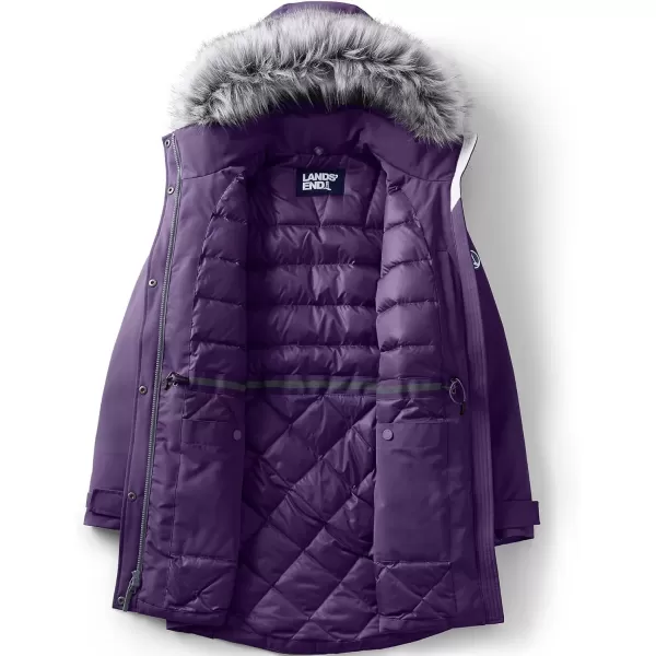 imageLands End Womens Expedition Waterproof Down Winter Parka with Faux Fur HoodBlackberry