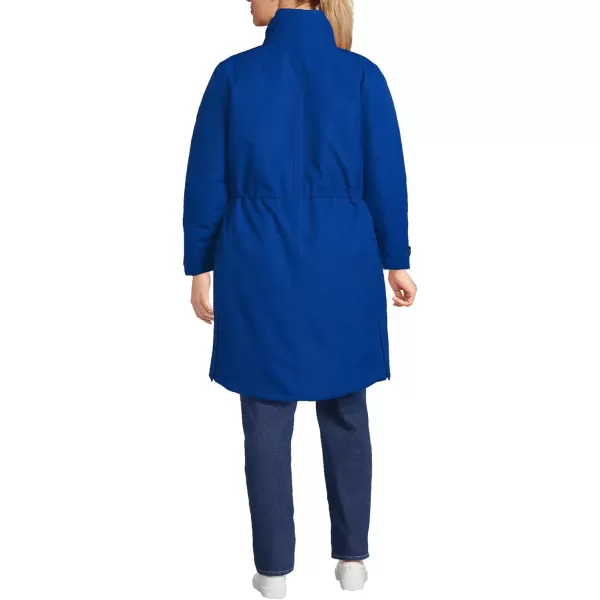 imageLands End Womens Expedition Waterproof Down Winter Parka with Faux Fur HoodEvening Cobalt