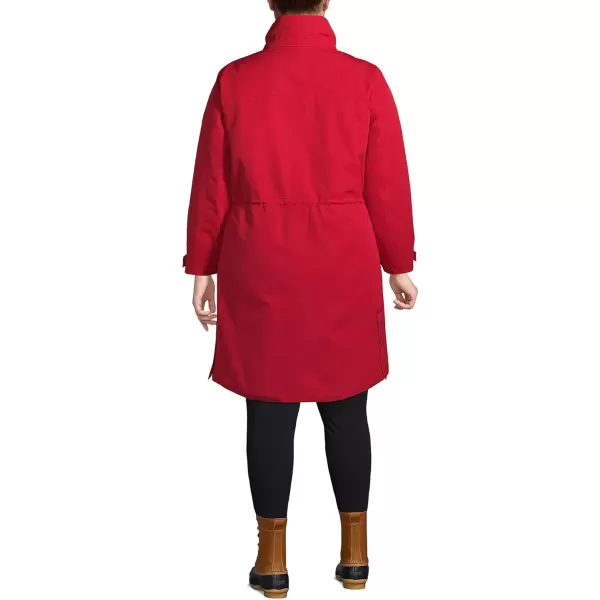 imageLands End Womens Expedition Waterproof Down Winter Parka with Faux Fur HoodRich Red