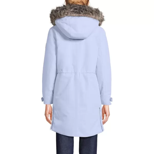 imageLands End Womens Expedition Waterproof Down Winter Parka with Faux Fur HoodSoft Periwinkle