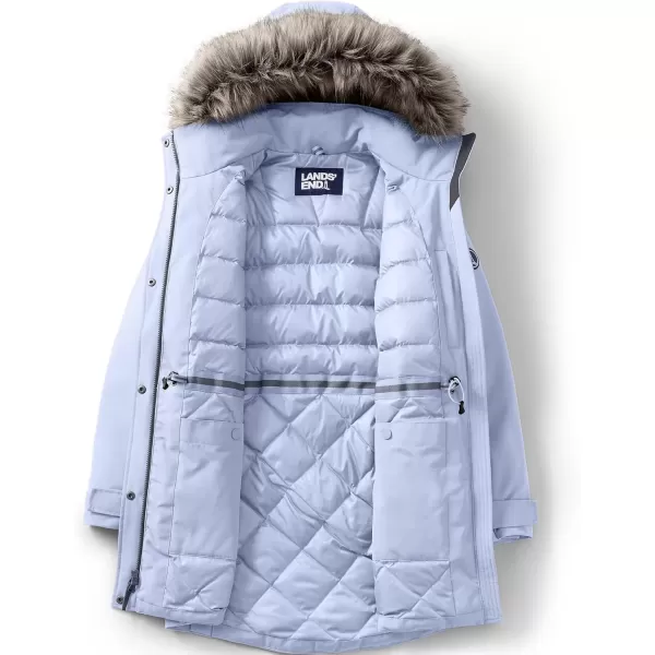 imageLands End Womens Expedition Waterproof Down Winter Parka with Faux Fur HoodSoft Periwinkle