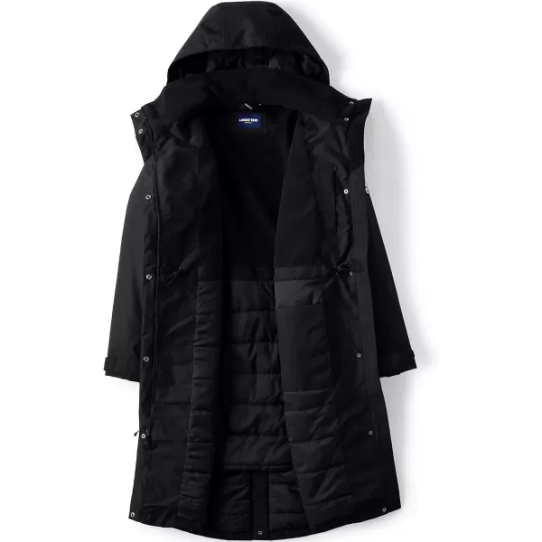 imageLands End Womens Squall Waterproof Insulated Winter Stadium CoatBlack