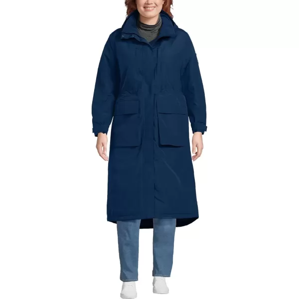 imageLands End Womens Squall Waterproof Insulated Winter Stadium CoatDeep Sea Navy