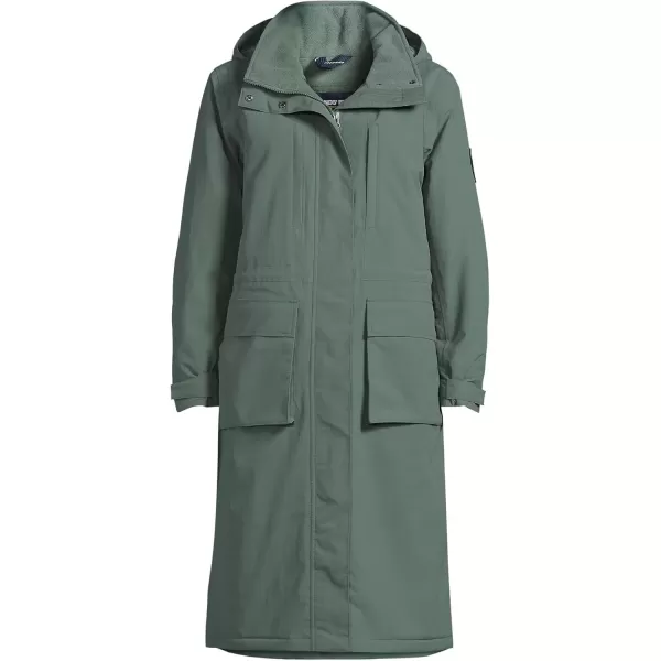 imageLands End Womens Squall Waterproof Insulated Winter Stadium CoatSpruce