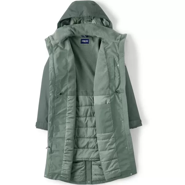 imageLands End Womens Squall Waterproof Insulated Winter Stadium CoatSpruce