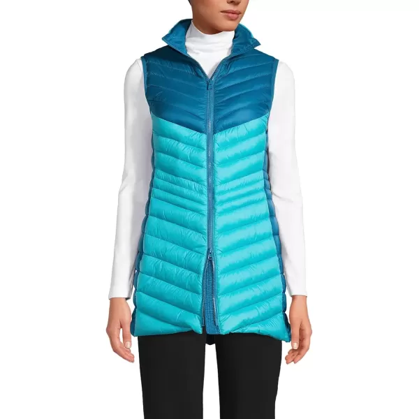 imageLands End Womens Ultralight Packable Down VestBaltic Teal