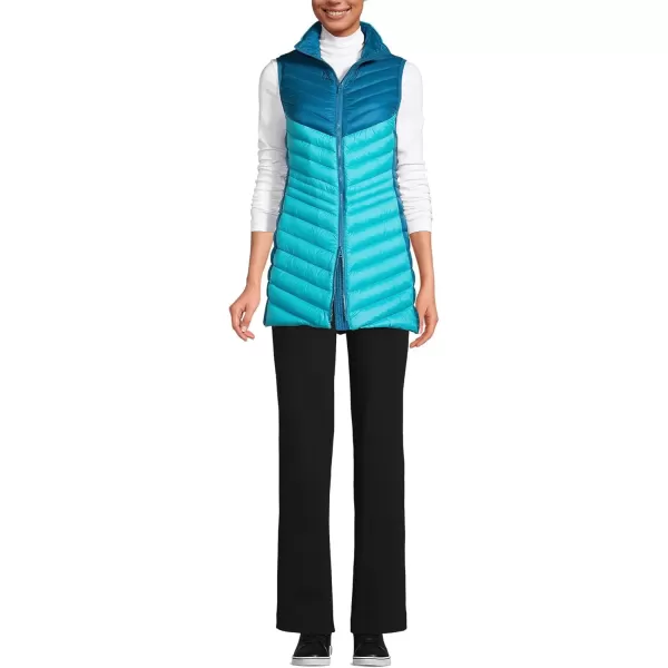 imageLands End Womens Ultralight Packable Down VestBaltic Teal