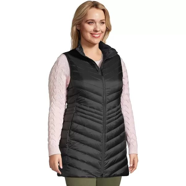 imageLands End Womens Ultralight Packable Down VestBlack