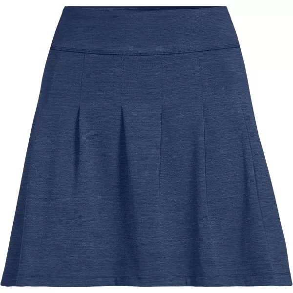 imageLands End Womens Active High Impact High Rise Pleated SkortVintage Indigo Heather