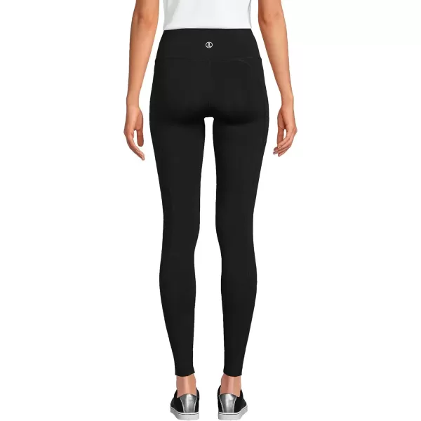 imageLands End Womens Active High Impact Pocket LeggingsBlack