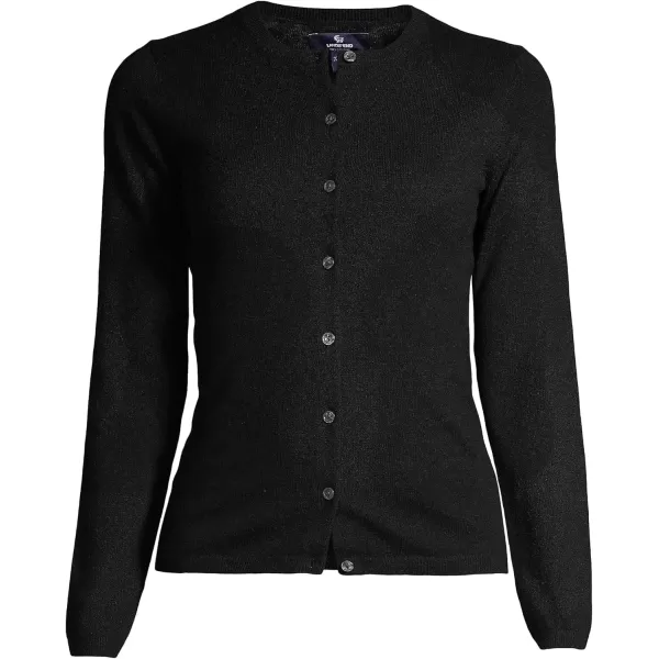 imageLands End Womens Cashmere Cardigan SweaterBlack