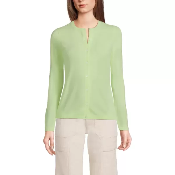 imageLands End Womens Cashmere Cardigan SweaterFluorescent Green