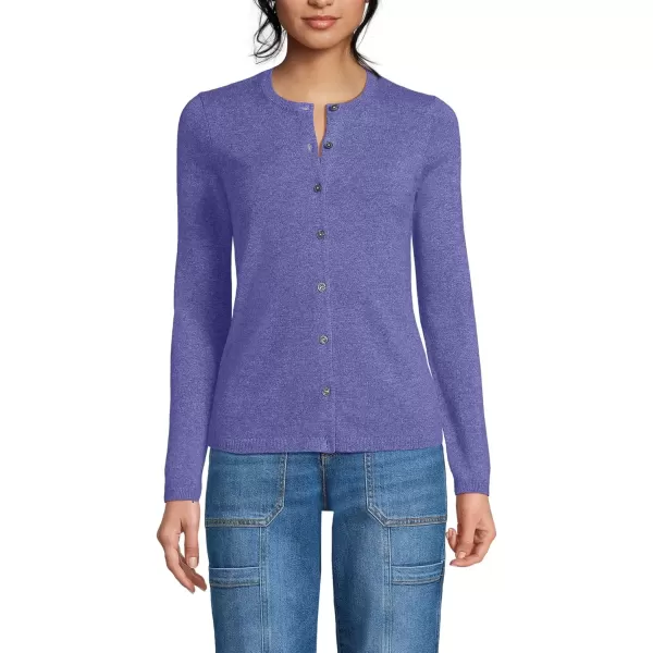 imageLands End Womens Cashmere Cardigan SweaterRich Periwinkle Heather