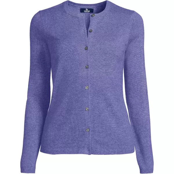 imageLands End Womens Cashmere Cardigan SweaterRich Periwinkle Heather