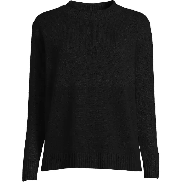 imageLands End Womens Cashmere Easy Fit Crew Neck SweaterBlack