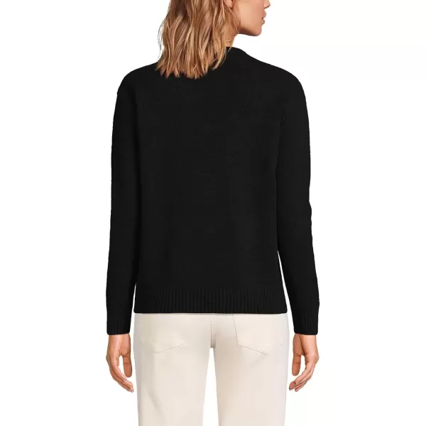 imageLands End Womens Cashmere Easy Fit Crew Neck SweaterBlack