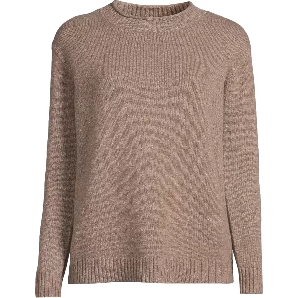 imageLands End Womens Cashmere Easy Fit Crew Neck SweaterToast Donegal