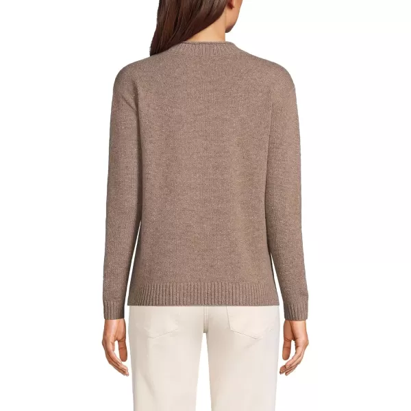 imageLands End Womens Cashmere Easy Fit Crew Neck SweaterToast Donegal