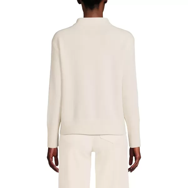 imageLands End Womens Cashmere Funnel Neck SweaterFresh Ivory