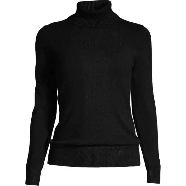 imageLands End Womens Cashmere Turtleneck SweaterBlack