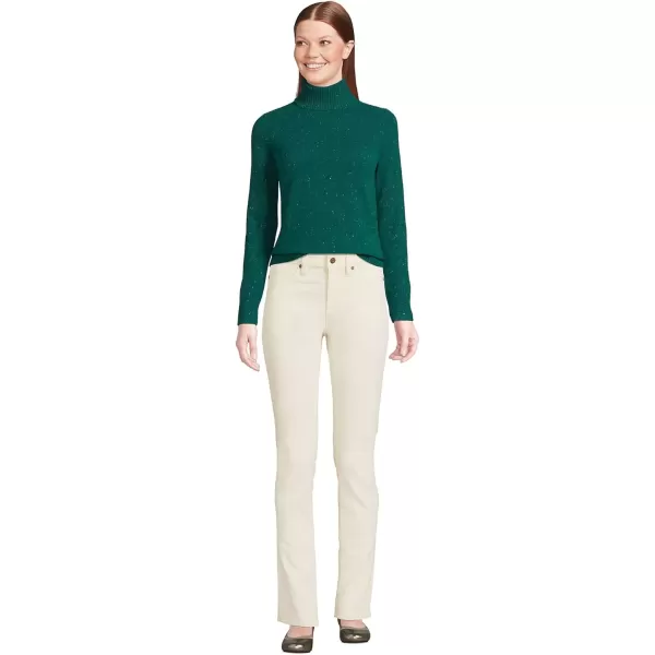 imageLands End Womens Cashmere Turtleneck SweaterBright Evergreen Donegal